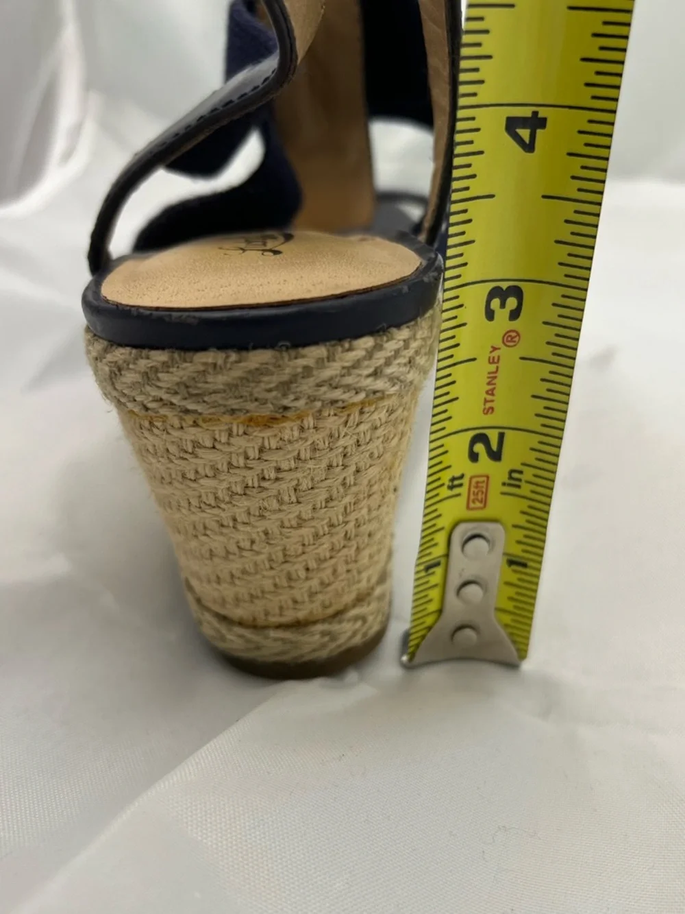 Lucky Brand Navy Slingback‎ Espadrille Wedge Sandals Size 9